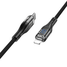 Кабель Hoco U115 Type-C – Lightning (1.2 м · 20W · 3A) (Black)