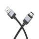 Кабель Hoco X110 Honorific USB-A – Type-C (1 м · 15W · 3A) (Black)