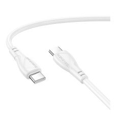 Кабель Borofone BX121 Type-C – Type-C (1 м · 60W · 3A) (White)