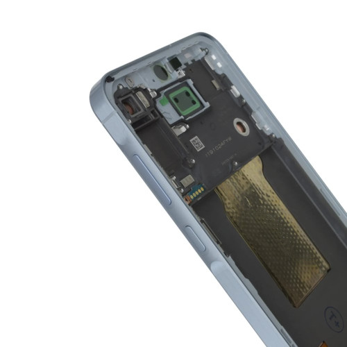 Дисплей для Samsung A556 Galaxy A55 (5G) (2024) з тачскріном в рамці (Ice Blue) (Original Assembled)