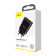 Сетевое зарядное устройство Baseus Speed Mini Dual U 2xUSB-A (10.5W · 2.1A) (CCFS-R01) (Black)