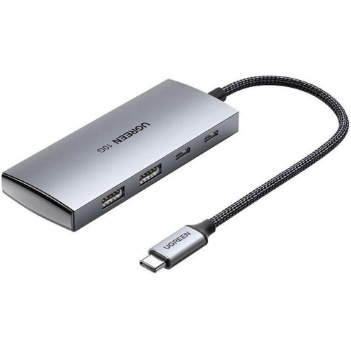 USB-хаб UGREEN CM480 Type-C (3xUSB 3.2 · 2xType-C) (Dark Gray)