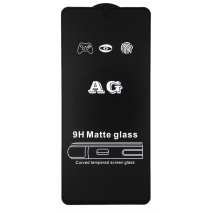 Защитное стекло Matte для Samsung A525 Galaxy A52 (4G) (2021) (Full Glue) (0.3 мм, 2.5D) (Black)