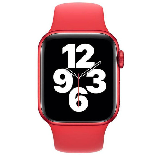 Ремешок Hoco WA01 для Apple Watch 42/44/45/49 мм Band Silicone (Red)
