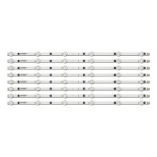 Пряма підсвітка для телевізора 55″ JS-D-AP5516-062EC71223 (8 планок по 554 мм, 6 LED, лінза 15,5 мм, 6 В)