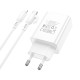 Сетевое зарядное устройство Borofone BA21A Pro USB-C (20W · 3A) с кабелем Type-C – Lightning (White)