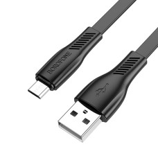 Кабель Borofone BX85 USB-A – Micro-USB (1 м · 12W · 2.4A) (Black)