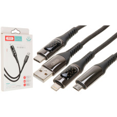 Кабель XO NB162 USB-A – Micro-USB (1 м) (Black)