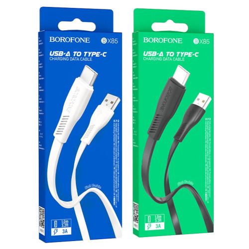 Кабель Borofone BX85 USB-A – Type-C (1 м · 15W · 3A) (Black)