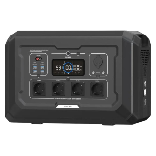 Портативна зарядна станція S2 2500 Вт, 2048 Вт·год (Black/Gray)