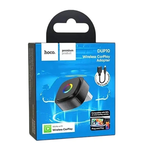 Бездротовий адаптер CarPlay Hoco DUP10 mini (Black)