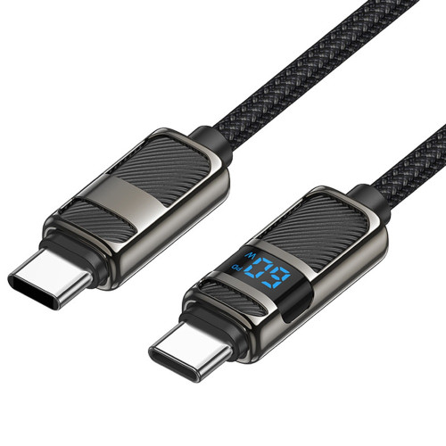 Кабель Hoco U137 Line Type-C – Type-C (1.2 м · 60W · 3A) (Black)