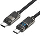 Кабель Hoco U137 Line Type-C – Type-C (1.2 м · 60W · 3A) (Black)