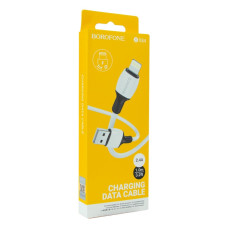 Кабель Borofone BX84 USB-A – Lightning (1 м · 12W · 2.4A) (White)