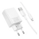 Сетевое зарядное устройство Borofone BAS72A USB-A (18W · 3A) с кабелем USB-A – Micro-USB (White)