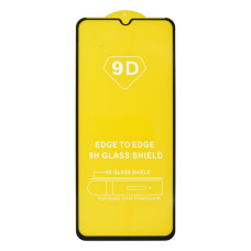 Защитное стекло в тех упаковке для Samsung A022 Galaxy A02 (2021) (Full Glue) (0.3 мм, 2.5D) (Black)