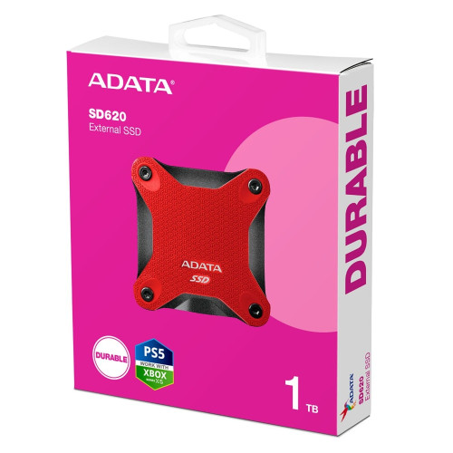 Внешний SSD-накопитель ADATA SD620 1TB USB 3.2 (Red)