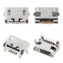 Роз'єм зарядки для Lenovo A2107 5 pin (4 кріплень) (контакти посередині) (Micro USB) без шлейфа (Original)