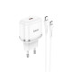 Сетевое зарядное устройство Hoco N24 USB-C (20W · 3A) с кабелем Type-C – Type-C (White)