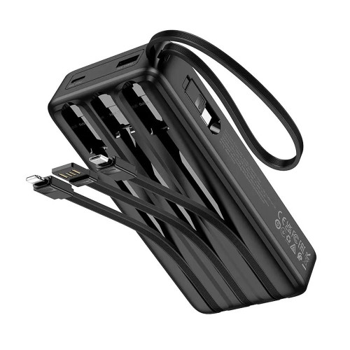 Повербанк Hoco J146A Night Tide с 4 кабелями (20000 mAh) (Black)