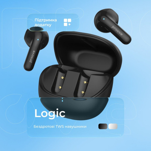 Наушники Bluetooth Proove Logic TWS (White)