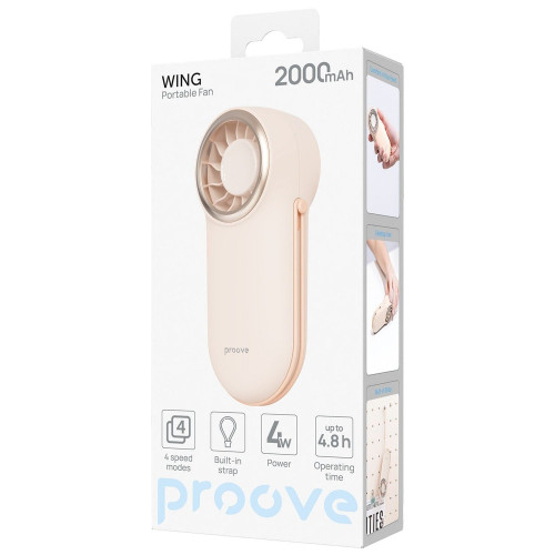 Портативний вентилятор Proove Wing (White)