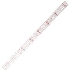 Пряма підсвітка для телевізора Blaupunkt 43″ YF-M5N2Q05KJHD-0005 (3 планки по 868 мм, 8 LED, лінза 17 мм, 3 В)