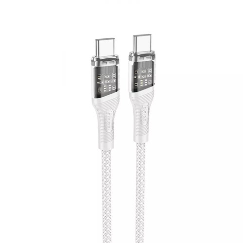 Кабель Hoco U111 Type-C – Type-C (1.2 м · 60W · 3A) (Gray)