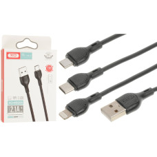 Кабель XO NB200 USB-A – Type-C (1 м · 10W · 2.1A) (Black)