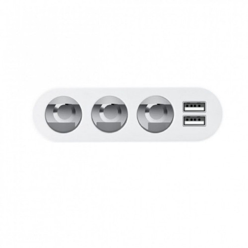 Автомобильное зарядное устройство Hoco Z13 LCD 2xUSB-A (10.5W · 2.1A) (Silver)