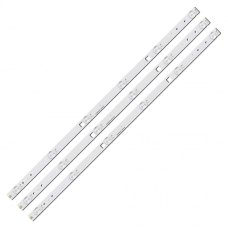 Пряма підсвітка для телевізора 32″ JL.D32061235-057AS-M (3 планки по 595 мм, 6 LED, лінза 15,5 мм, 3 В)