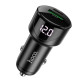 Автомобільний зарядний пристрій Hoco Z42 USB-A+USB-C (20W · 3A) (Black)