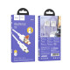 Кабель Hoco U131 2-в-1 USB-A+Type-C to Lightning (1.2 м) (White)