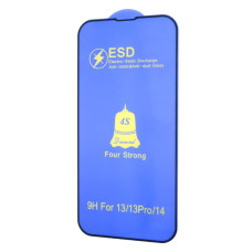 Защитное стекло 4S ESD Antistatic для Apple iPhone 16e (Full Glue) (Black)