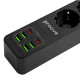Сетевой фильтр Proove Power Socket P-03 на 3 розетки (4xUSB-A+2xUSB-C · 2 м) (Black)
