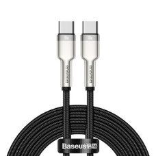 Кабель Baseus Cafule Metal Type-C – Type-C (2 м · 100W · 5A) (CATJK-D01) (Black)
