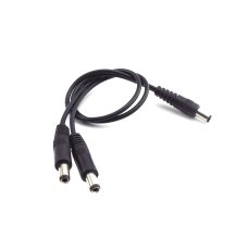 Кабель-розгалужувач для роутера DC 5.5×2.1 мм – 2 × DC 5.5×2.1 мм (0.5 м) (Black)