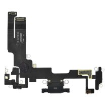 Шлейф для Apple iPhone 14 с разъемом зарядки (Black) (Original Used)