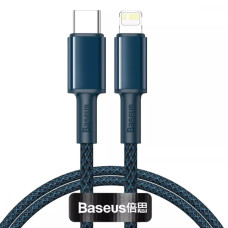 Кабель Baseus High Density Braided Type-C – Lightning PD (1 м · 20W · 2.4A) (Blue)
