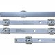 Пряма підсвітка для телевізора Blaupunkt 43″ 303HK430050 (3 планки по 868 мм, 8 LED, лінза 17 мм, 3 В)