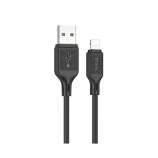 Кабель Hoco X90 Cool silicone USB-A – Lightning (1 м · 12W · 2.4A) (Black)
