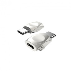 Перехідник Hoco UA8 Micro-USB – Type-C (Silver)