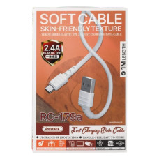 Кабель Remax RC-179a USB-A – Type-C (1 м · 12W · 2.4A) (White)
