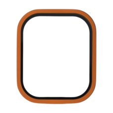 Захисне скло з рамкою для Apple Watch Ultra 3 (49mm) (Full Glue) (Orange)