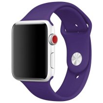 Ремешок для Apple Watch 42/44/45/49 мм Band Silicone, 2 шт (Amethyst)