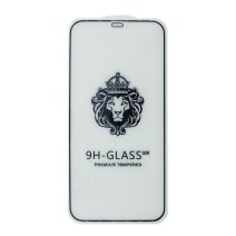 Захисне скло Lion для Apple iPhone 12 Pro Max (Full Glue) (0.3 мм, 2.5D) (Black)