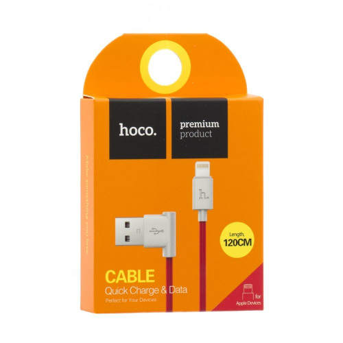 Кабель Hoco UPL11 L Share USB-A – Lightning (1.2 м · 10.5W · 2.1A) (Red)