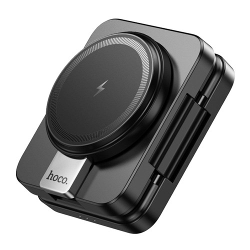 Бездротовий зарядний пристрій для Apple Hoco CQ11 3в1 (15W) (Black)