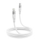 Кабель Proove Soft Silicone Type-C – Lightning (1 м · 27W · 3A) (White)