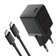 Сетевое зарядное устройство Baseus Palm Fast Charger USB-C (20W · 3A) с кабелем Type-C – Type-C 60W (CCGP120201) (Black)